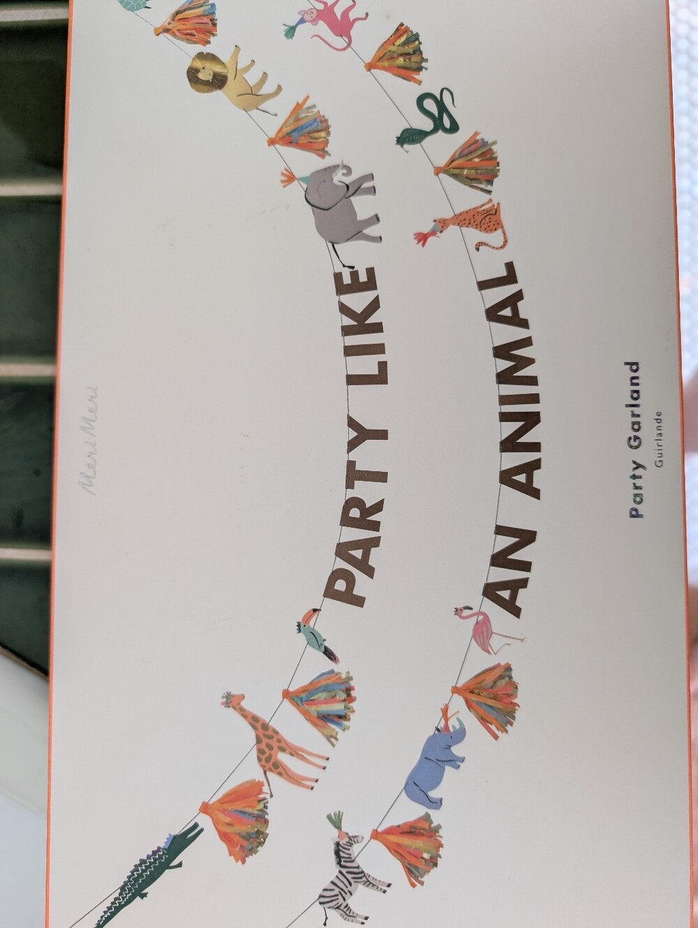 Party Like An Animal Banner Garland Meri Meri